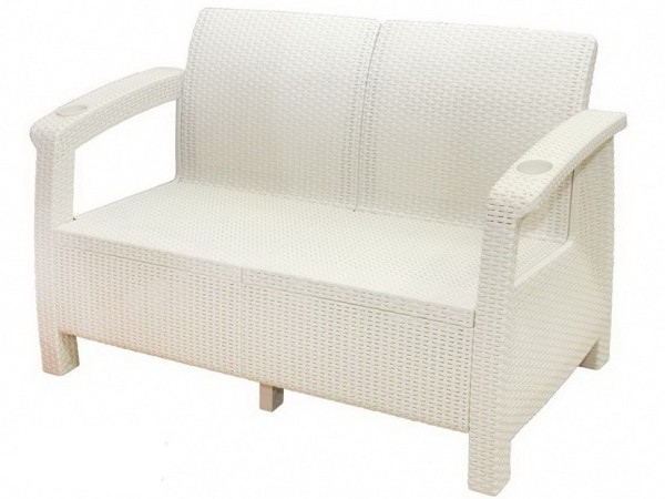 Двухместный диван Yalta Sofa Seаt белый купить в Сургуте