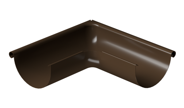 Угол внешний 90° D125 Döcke STAL PREMIUM Каштан, (RAL 8017) купить в Сургуте