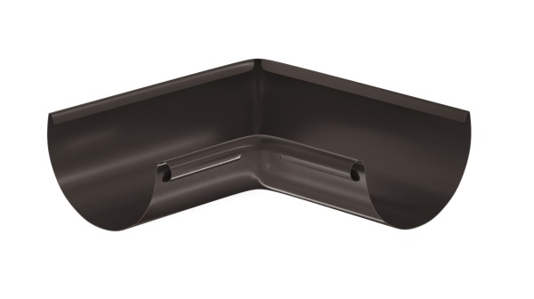 Водосток Aquasistem, система 125x90 - Угол желоба, внутренний 90° RR 32 Тёмно-Коричневый купить в Сургуте