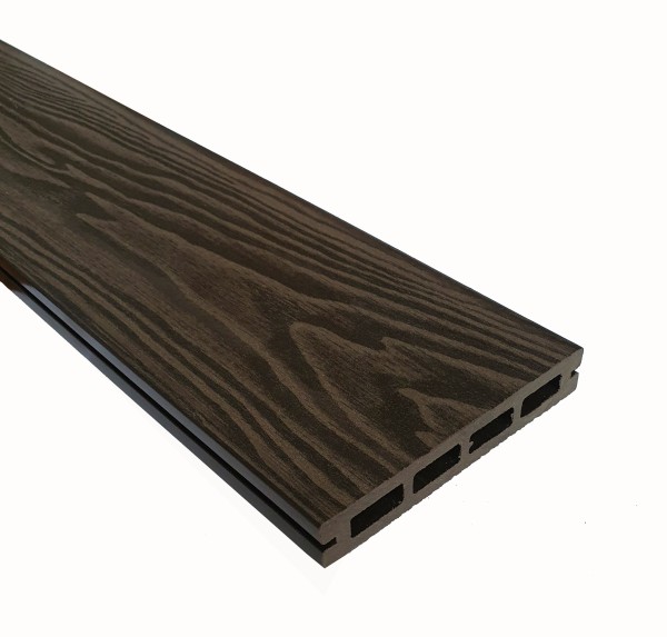 Террасная доска из ДПК Terrapol Смарт 3D Пустотелая с пазом Венге Соренто купить в Сургуте