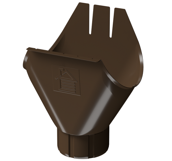 Воронка желоба D125 Döcke STAL PREMIUM Каштан, (RAL 8017) купить в Сургуте
