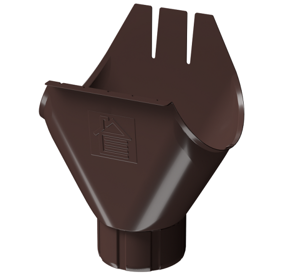 Воронка желоба D125 Döcke STAL PREMIUM Шоколад, (RAL 8019) купить в Сургуте