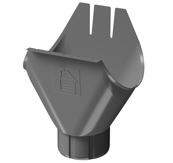 Воронка желоба D125 Döcke STAL PREMIUM Графит, (RAL 7024) купить в Сургуте