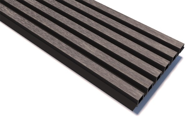 Реечные панели WOODVEX Lines Ultra Smoke gray купить в Сургуте