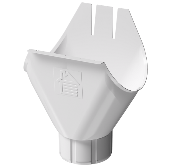Воронка желоба D125 Döcke STAL PREMIUM Пломбир, (RAL 9010) купить в Сургуте
