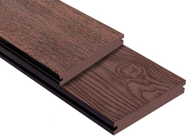 Террасная доска ДПК Outdoor 3D полнотелая STORM/OCEAN BROWN коричневая микс купить в Сургуте