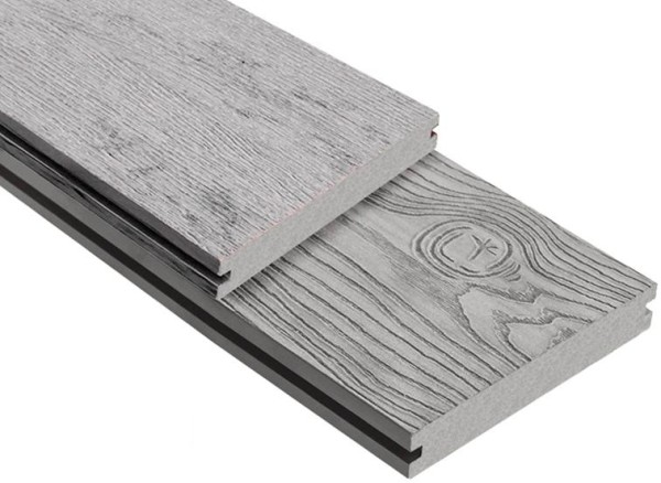 Террасная доска ДПК Outdoor 3D полнотелая STORM/OCEAN GREY серая микс купить в Сургуте