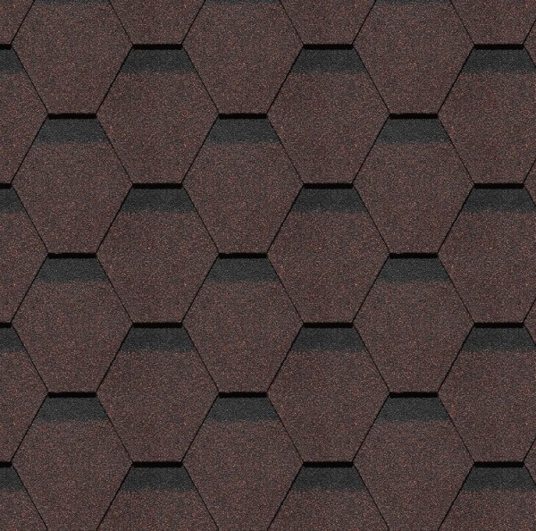 Гибкая черепица Docke, коллекция Шеффилд – Корица купить в Сургуте