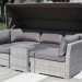 Диван-Трансформер AFINA плетеный из иск. ротанга AFM-320G Grey купить в Сургуте