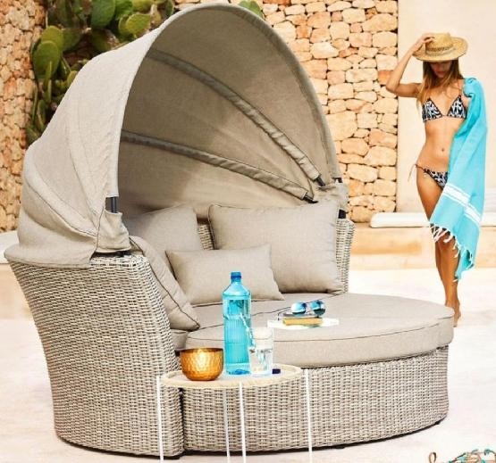 Диван-Трансформер AFINA плетеный из иск. ротанга AFM-325 Beige купить в Сургуте