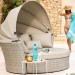 Диван-Трансформер AFINA плетеный из иск. ротанга AFM-325 Beige купить в Сургуте