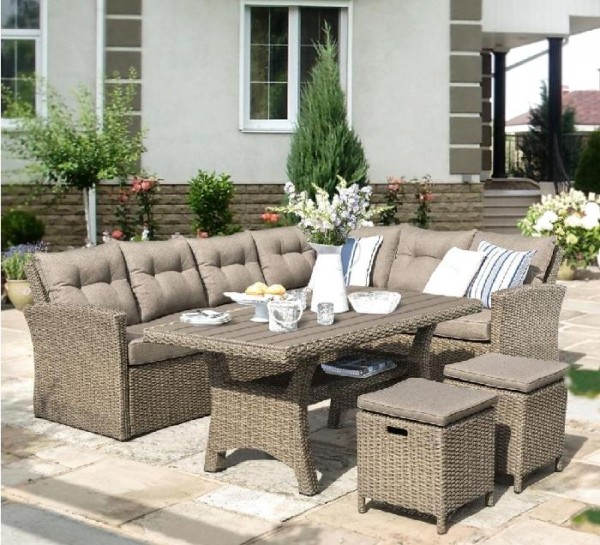 Комплект мебели AFINA плетеной из иск. ротанга AFM-307B Beige купить в Сургуте