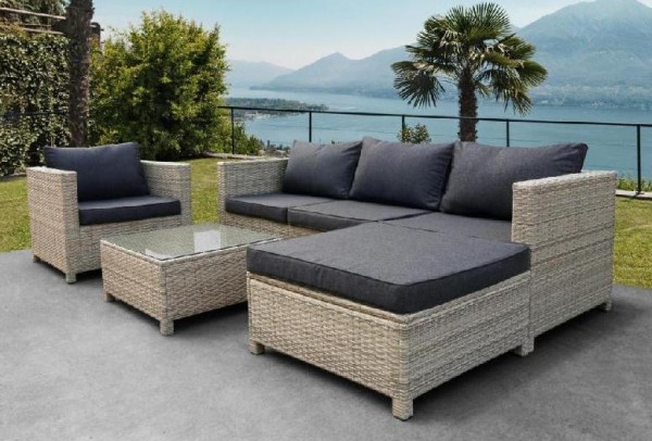 Комплект мебели AFINA плетеной из иск. ротанга YR821G Grey/Grey купить в Сургуте