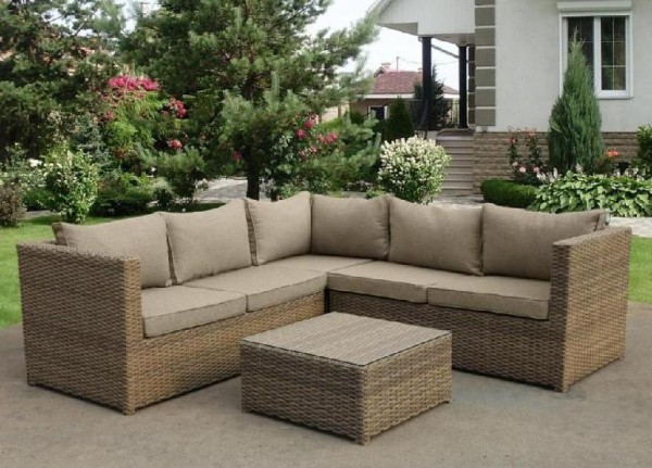 Комплект мебели AFINA плетеной из иск. ротанга YR825B Beige купить в Сургуте