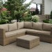 Комплект мебели AFINA плетеной из иск. ротанга YR825B Beige купить в Сургуте