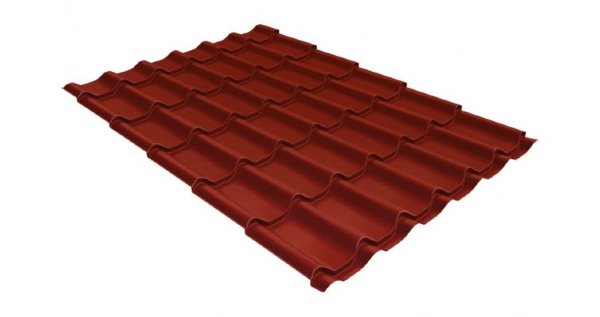 Металлочерепица классик 0,5 Satin RAL 3009 оксидно-красный купить в Сургуте