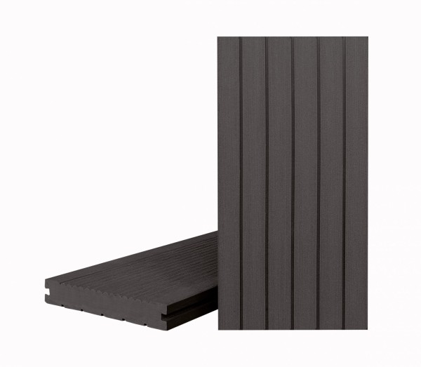 Террасная доска Классик Чёрное дерево (полнотелая с пазом) купить в Сургуте