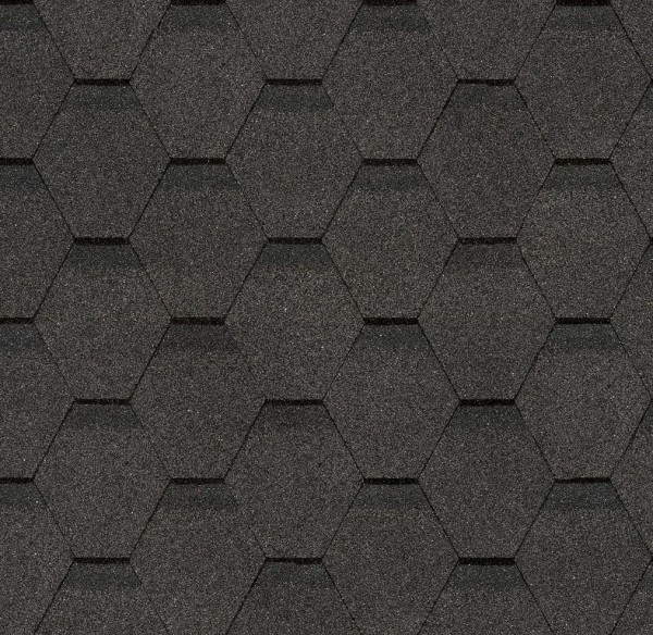 Гибкая черепица Docke, коллекция Шестигранник Серый купить в Сургуте