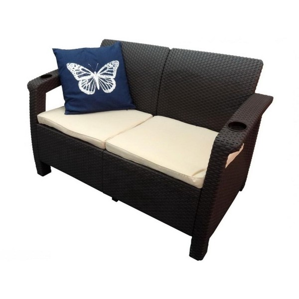Двухместный диван Yalta Sofa Seаt венге купить в Сургуте