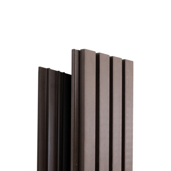 Фасадная доска Ecodecking Техно реечная 200х26х3000 Венге купить в Сургуте Фасадная доска Ecodecking Техно реечная 200х26х3000 Венге купить в Сургуте