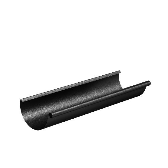 Водосток Aquasistem, система 125x90 - Водосточный желоб 3.00м RAL 9005 Чёрный купить в Сургуте