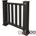 Ограждение из ДПК Outdoor Классик 3D STORM чёрный купить в Сургуте