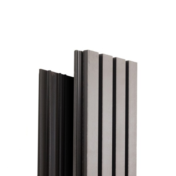 Фасадная доска Ecodecking Техно реечная 200х26х3000 Серый купить в Сургуте Фасадная доска Ecodecking Техно реечная 200х26х3000 Серый купить в Сургуте