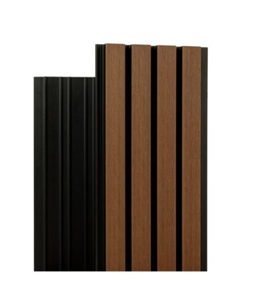 Фасадная реечная панель Ecodecking Скай коэкструзия 200х20х3000 Тик купить в Сургуте Фасадная реечная панель Ecodecking Скай коэкструзия 200х20х3000 Тик купить в Сургуте