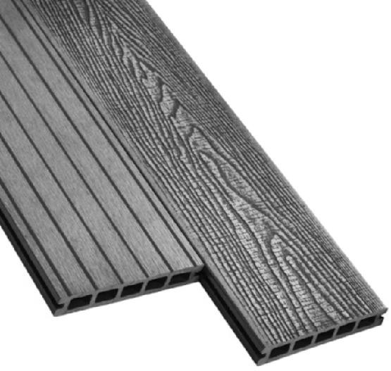 Террасная доска ДПК Deckart Аntique Графит купить в Сургуте