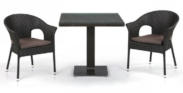 Комплект плетеной мебели AFINA из иск. ротанга T605SWT/Y79A-W53 Brown 2Pcs купить в Сургуте