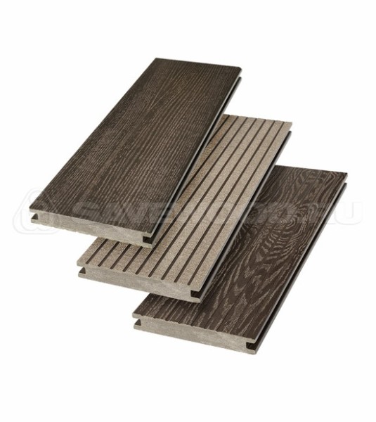 Террасная доска SW Fraxinus (R) полнотелая «SaveWood» Темно-коричневый купить в Сургуте