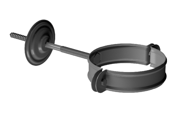 Хомут трубы D90 Döcke STAL PREMIUM Графит, (RAL 7024) купить в Сургуте
