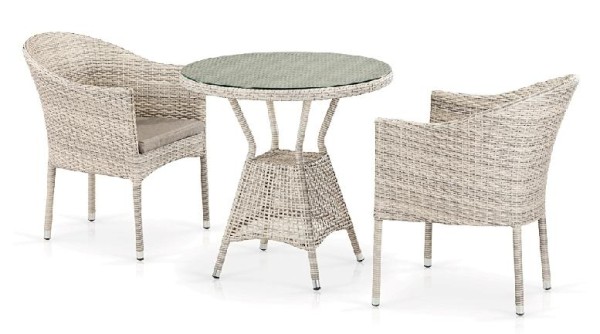 Комплект плетеной мебели AFINA из иск. ротанга T705ANT/Y350-W85 Latte 2Pcs купить в Сургуте