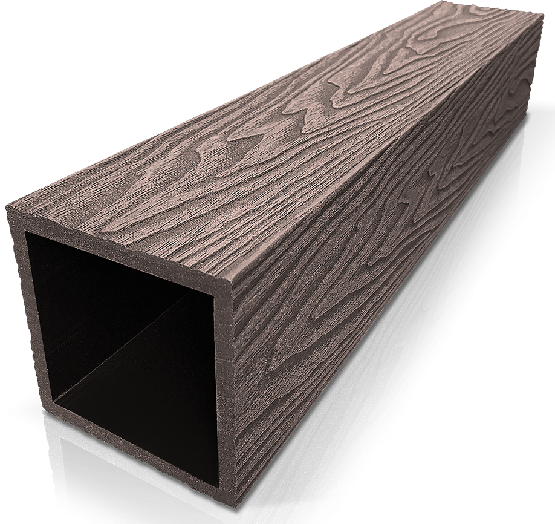 Столб ДПК 3D GardenParkett фактура дерева Венге купить в Сургуте