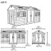 Сарай пластиковый LifeTime 15x8 DD купить в Сургуте