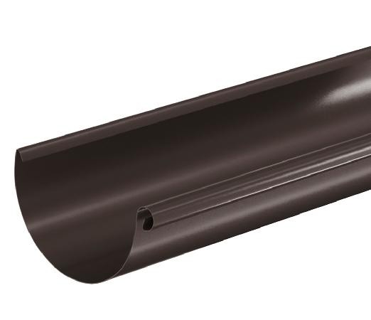 Водосток Aquasistem, система 150/100 - Водосточный желоб 3.00м RR 32 Тёмно Коричневый купить в Сургуте