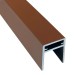 П-профиль Алюминиевый EasyDecking 35x25 Коричневый купить в Сургуте