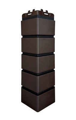 Угол Grand Line клинкерный кирпич ПРЕМИУМ Шоколадный (шов RAL 9005)