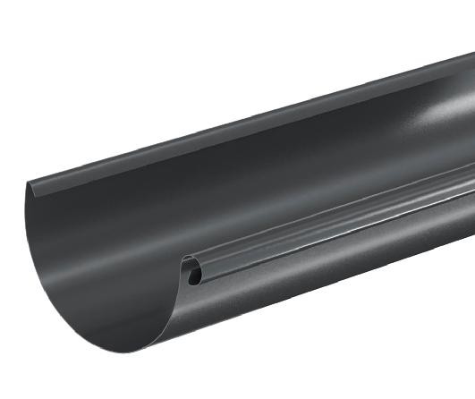 Водосток Aquasistem, система 150/100 - Водосточный желоб 3.00м RAL 7024 Тёмно-серый купить в Сургуте