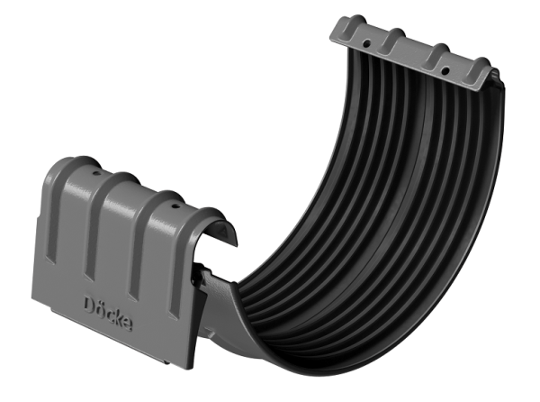Соединитель желобов D125 Döcke STAL PREMIUM Графит, (RAL 7024) купить в Сургуте