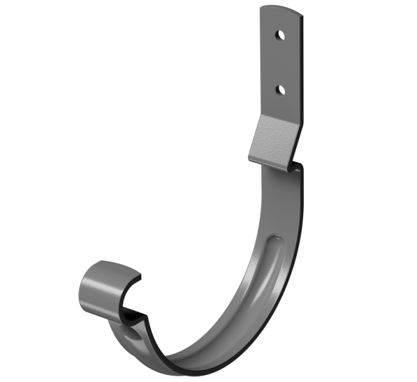 Карнизный крюк короткий (гнутый) D125 Döcke STAL PREMIUM Графит, (RAL 7024) купить в Сургуте