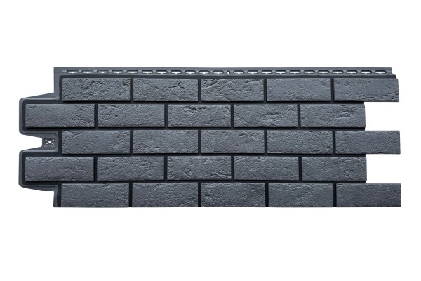 ФП Grand Line состаренный кирпич премиум Графит (шов RAL 9005) купить в Сургуте