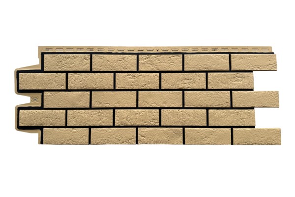 ФП Grand Line состаренный кирпич премиум Песочный (шов RAL 9005) купить в Сургуте