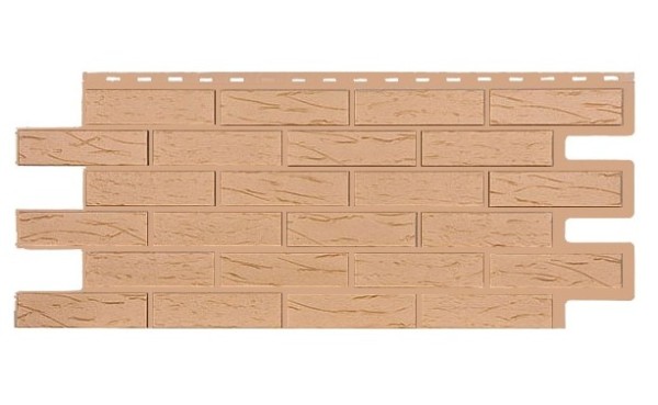 Фасадная панель T-Siding Кирпич Саман Эко Крем купить в Сургуте
