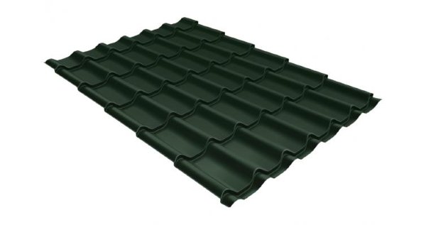 Металлочерепица классик 0,5 Satin RR 11 темно-зеленый купить в Сургуте